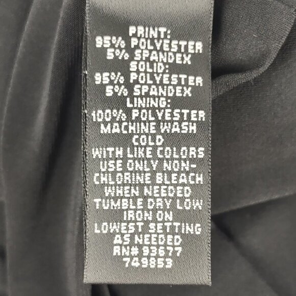 Nicole by Nicole Miller Black And White Open Shoulder/Arm One Piece Dress Size M - Picture 11 of 11